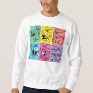 BUGS BUNNY™ Farbblockausdrücke Sweatshirt
