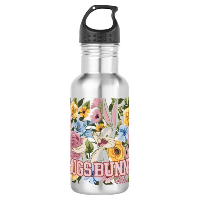 BUGS BUNNY™ Floral Embroidery Graphic Edelstahlflasche (Vorderseite)