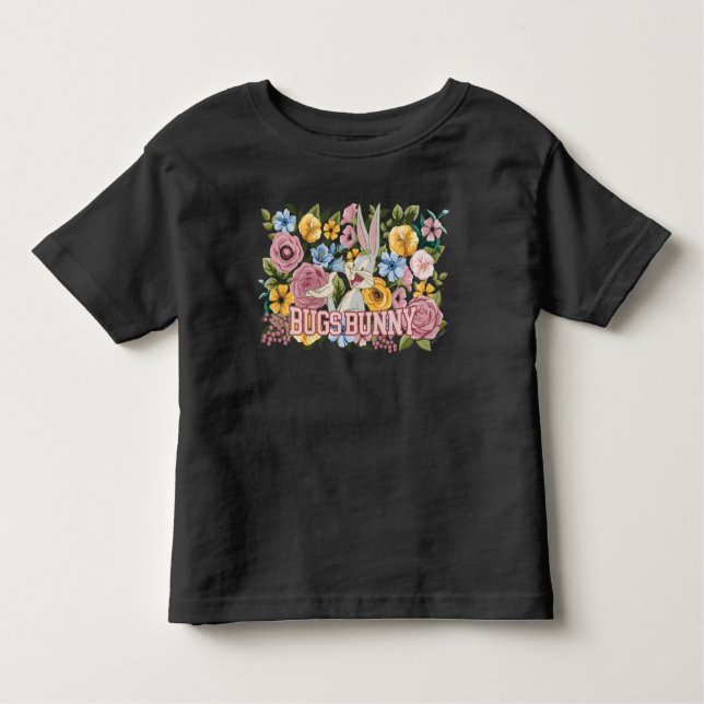 BUGS BUNNY™ Floral Embroidery Graphic Kleinkind T-shirt (Vorderseite)