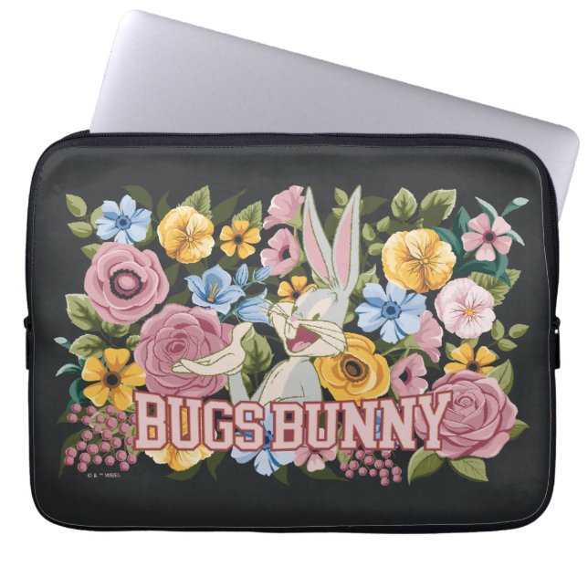 BUGS BUNNY™ Floral Embroidery Graphic Laptopschutzhülle (Vorderseite)