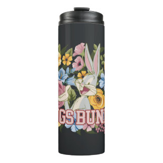 BUGS BUNNY™ Florale Stickerei Grafik Thermosbecher