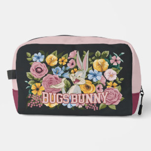 BUGS BUNNY™ Florale Stickerei Grafik Waschbeutel