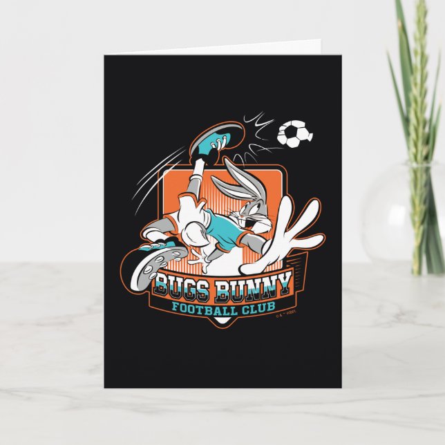 BUGS BUNNY™ Football Club Badge Karte (Vorderseite)