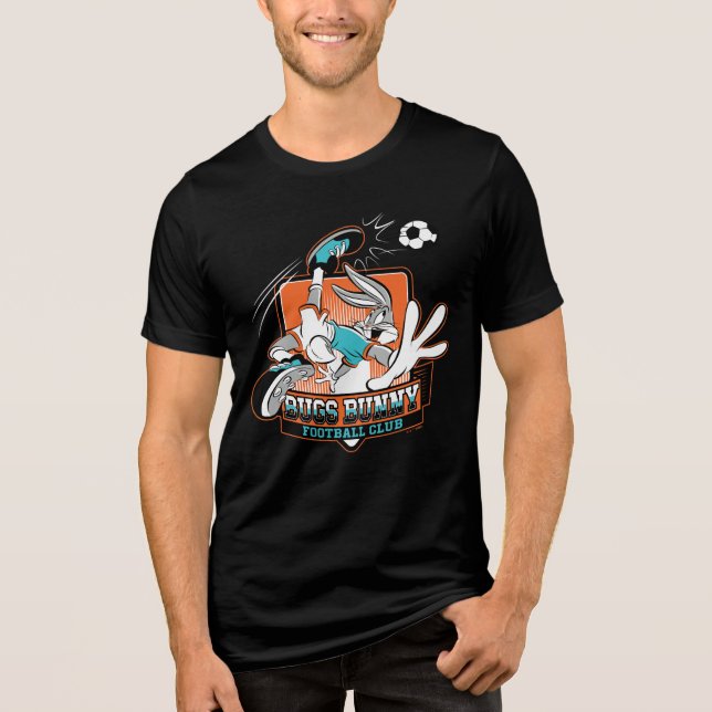 BUGS BUNNY™ Football Club Badge Tri-Blend Shirt (Vorderseite)