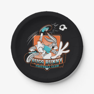 BUGS BUNNY™ Fußballclub-Abzeichen Pappteller