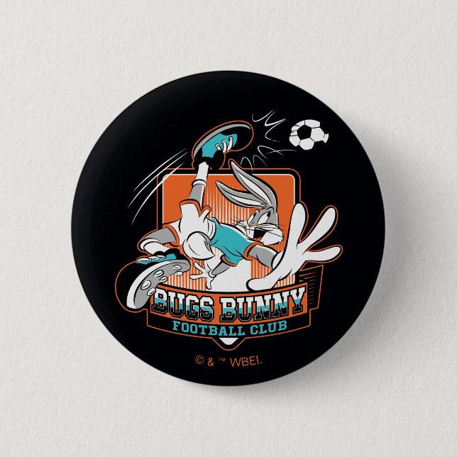 BUGS BUNNY™ Fußballverein-Abzeichen Button (Vorderseite)