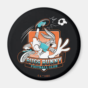 BUGS BUNNY™ Fußballverein-Abzeichen Magnet