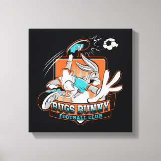 BUGS BUNNY™ Fußballverein-Emblem Leinwanddruck
