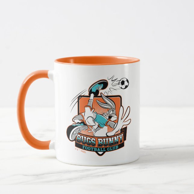 BUGS BUNNY™ Fußballverein Emblem Tasse (Links)