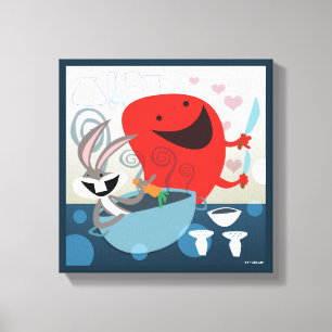 BUGS BUNNY™ & Gossamer Whimsical Meal Prep Leinwanddruck