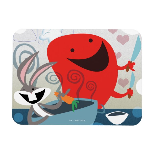 BUGS BUNNY™ & Gossamer Whimsical Meal Prep Magnet (Horizontal)