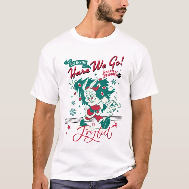 BUGS BUNNY™ - Ho Ho Ho, Hare We Go! T-Shirt (Vorderseite)