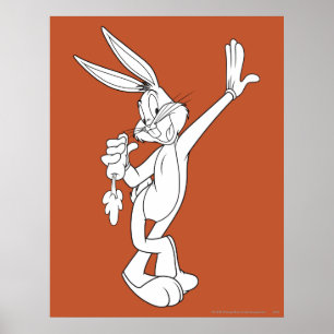 BUGS BUNNY™ Isst Karotte Poster