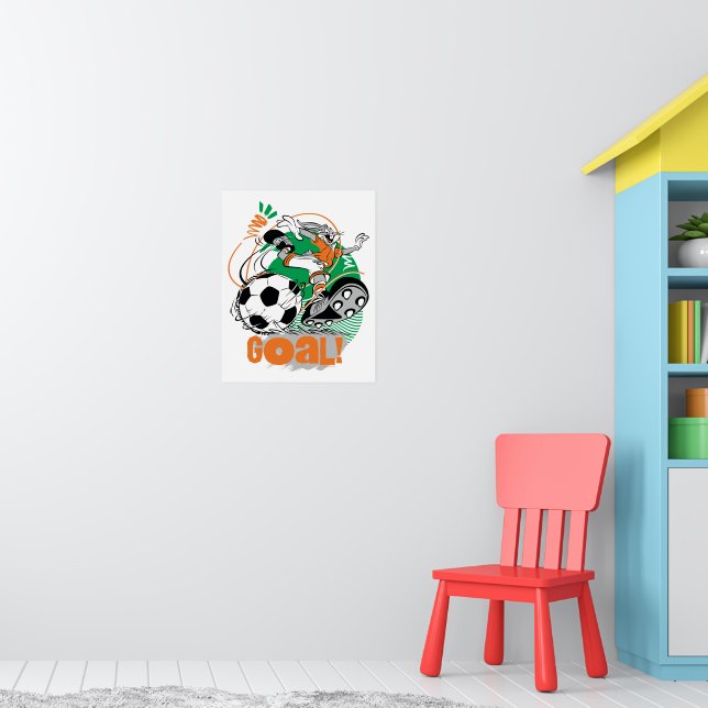 BUGS BUNNY™ Kicking Soccer Goal Poster (Kinderzimmer 1)