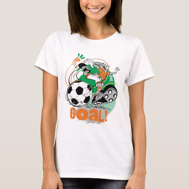 BUGS BUNNY™ Kicking Soccer Goal T-Shirt (Vorderseite)