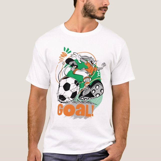 BUGS BUNNY™ Kicking Soccer Goal T-Shirt (Vorderseite)