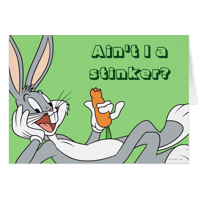 BUGS BUNNY™ Lay Down Eating Carrot (Vorderseite (Horizontal))