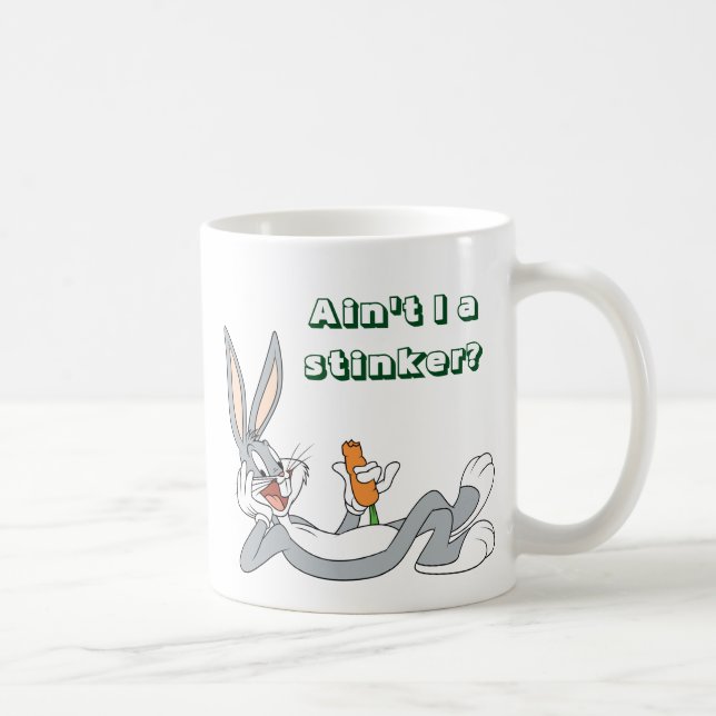 BUGS BUNNY™ Lay Down Eating Carrot Kaffeetasse (Rechts)