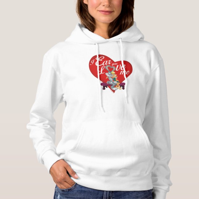 BUGS BUNNY™ & Lola Bunny - Ich Ohr Sie Liebe ich Hoodie (Vorderseite)