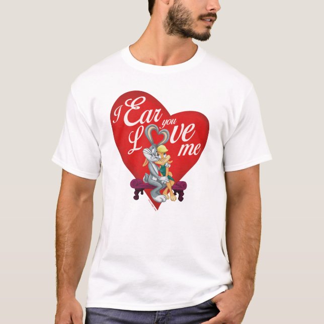 BUGS BUNNY™ & Lola Bunny - Ich Ohr Sie Liebe ich T-Shirt (Vorderseite)