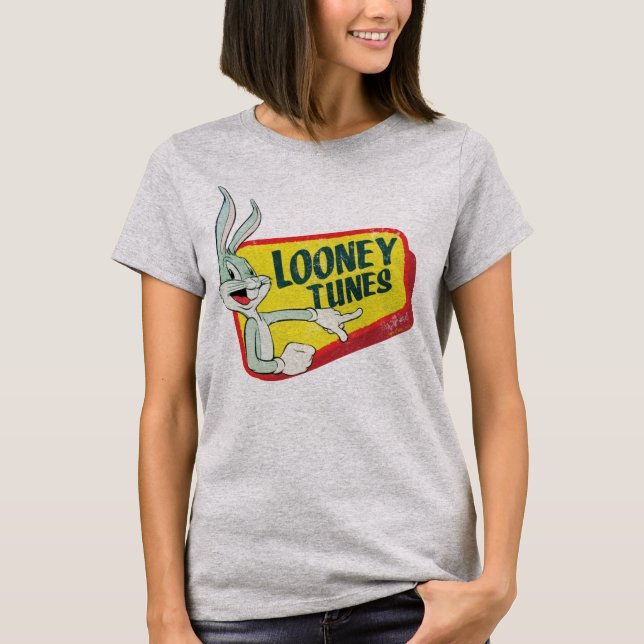 BUGS BUNNY™ LOONEY TUNES™ Retro-Patch T-Shirt (Vorderseite)