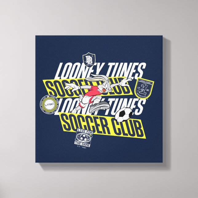 BUGS BUNNY™ LOONEY TUNES™ Soccer Club Leinwanddruck (Vorderseite)