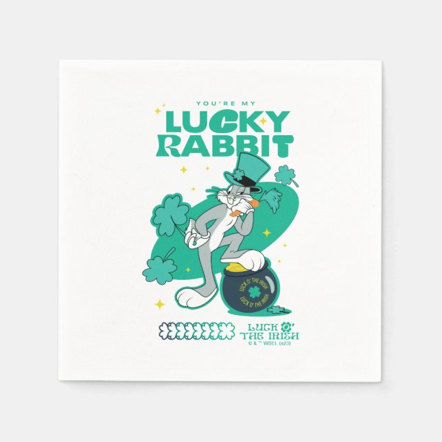 BUGS BUNNY™ Lucky Rabbit Serviette (Vorderseite)