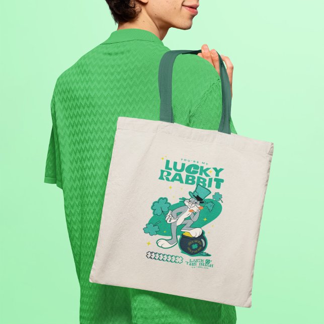 BUGS BUNNY™ Lucky Rabbit Tragetasche (Person carrying tote bag)