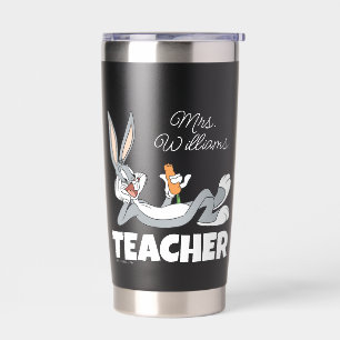 BUGS BUNNY™ Lying Down Eating Carrot Teacher Thermobecher