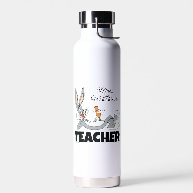 BUGS BUNNY™ Lying Down Eating Carrot Teacher Trinkflasche (Links)
