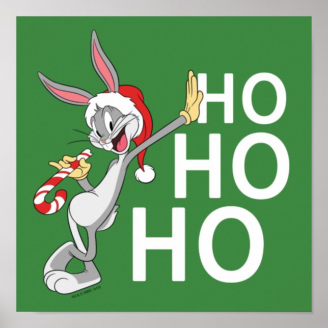 BUGS BUNNY™ mit Candy Cane Poster (Vorne)