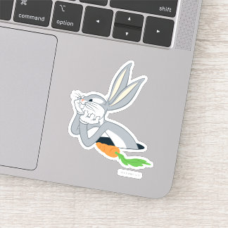BUGS BUNNY™ mit Karotte Aufkleber