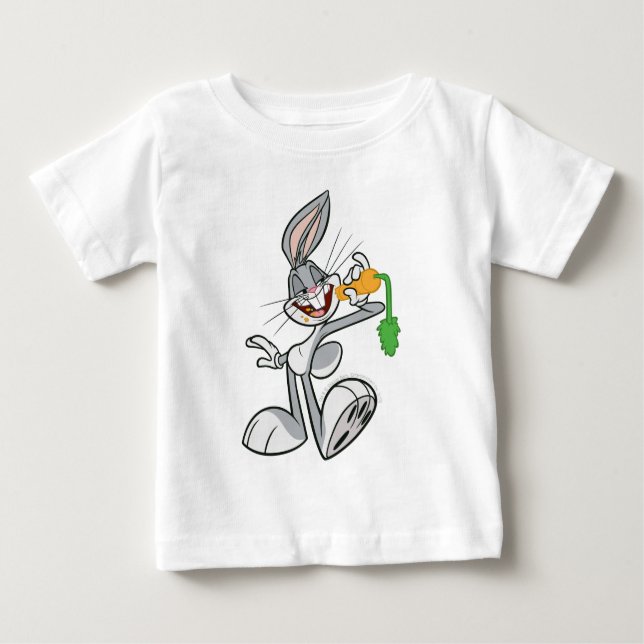BUGS BUNNY™ mit Karotte Baby T-shirt (Vorderseite)