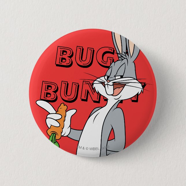BUGS BUNNY™ mit Karotte Button (Vorderseite)