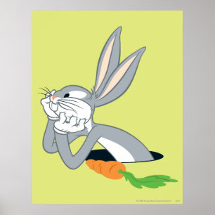 BUGS BUNNY™ mit Karotte Poster