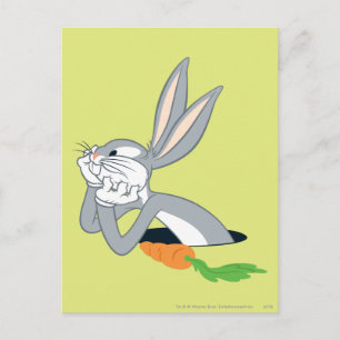 BUGS BUNNY™ mit Karotte Postkarte