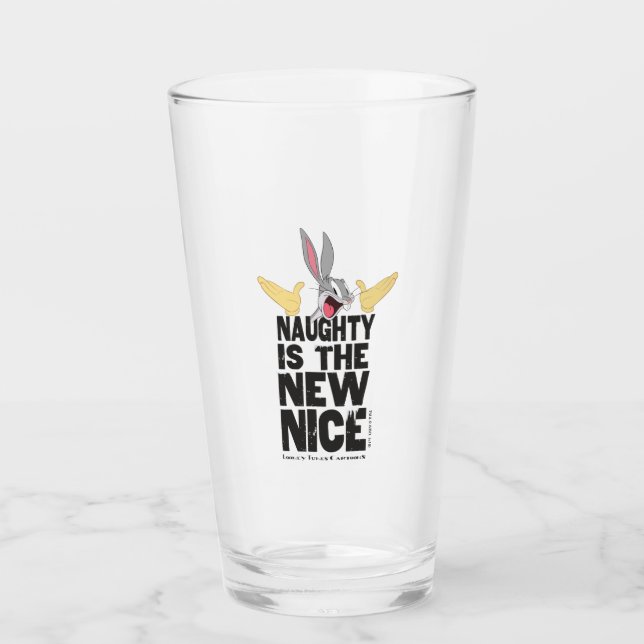 BUGS BUNNY™ "Naughty is the new Nice" Glas (Vorderseite)