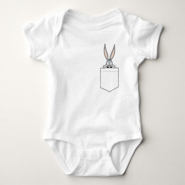 BUGS BUNNY™ Peeking Out Pocket Baby Strampler (Vorderseite)