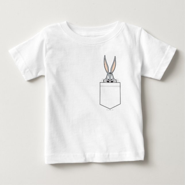 BUGS BUNNY™ Peeking Out Pocket Baby T-shirt (Vorderseite)
