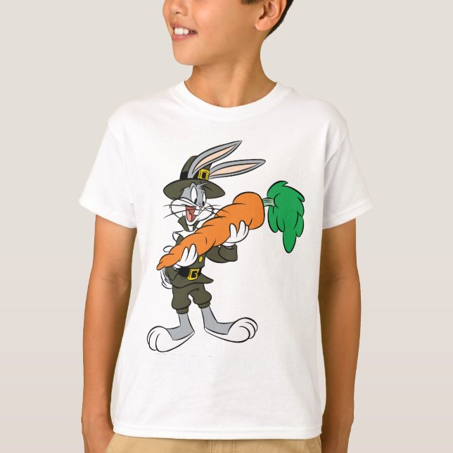 BUGS BUNNY™ Pilgrim Erntedank Carrot T-Shirt (Vorderseite)