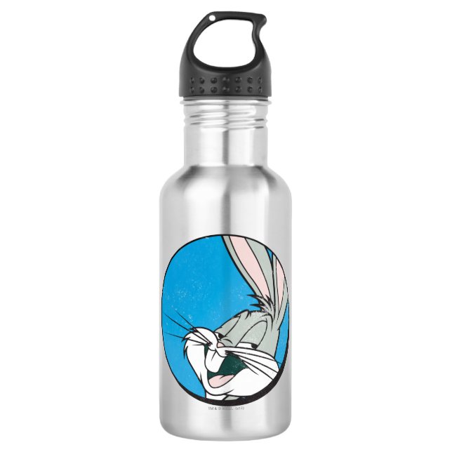 BUGS BUNNY™ Retro Blue Patch Trinkflasche (Vorderseite)