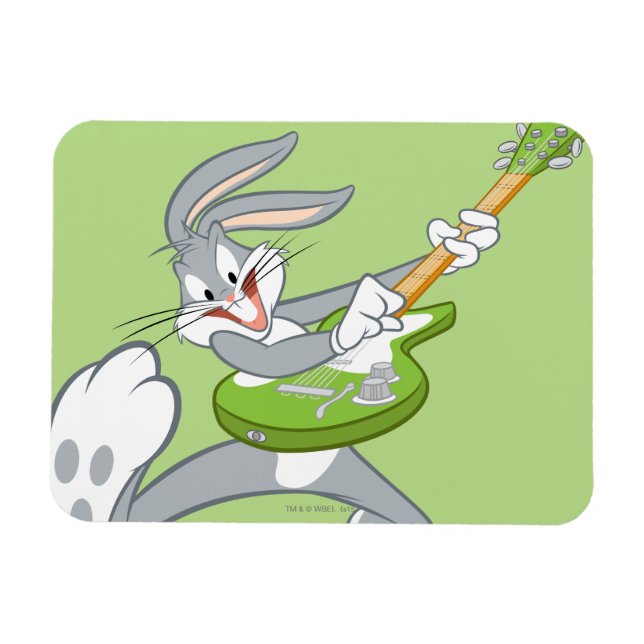 BUGS BUNNY™ Rocking auf Gitarre Magnet (Horizontal)