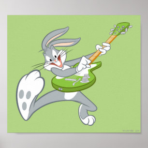 BUGS BUNNY™ Rocking on Gitarre Poster