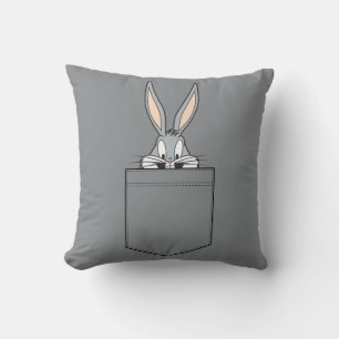 BUGS BUNNY™ schaut aus der Tasche heraus Kissen