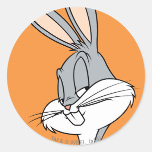 BUGS BUNNY™ Seitwärtsblick Runder Aufkleber