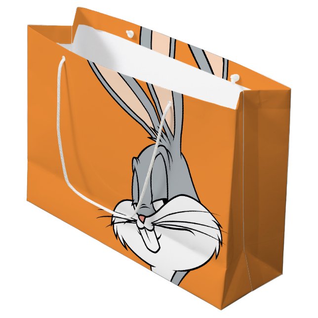 BUGS BUNNY™ Sideways Glance Große Geschenktüte (Vorderseite Schrägansicht)