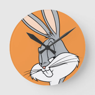 BUGS BUNNY™ Sideways Glance Runde Wanduhr