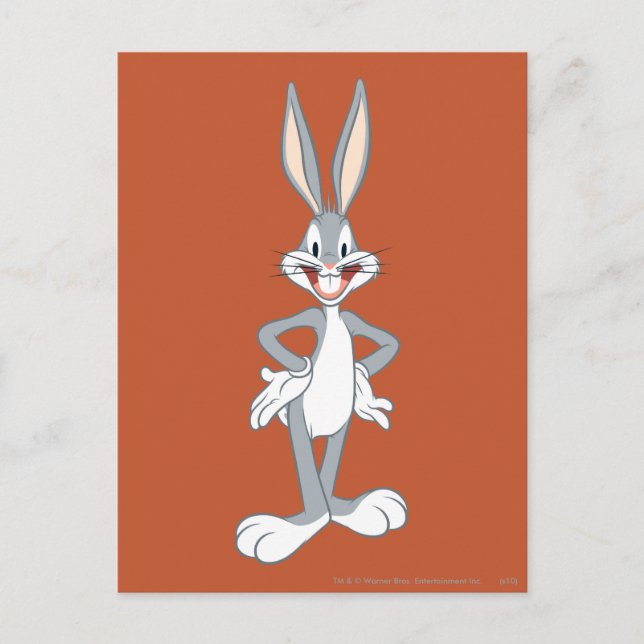 BUGS BUNNY™ Stehend Postkarte (Vorderseite)