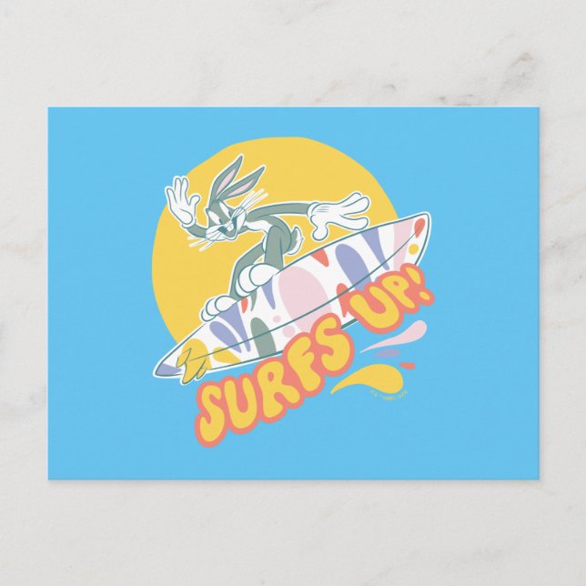 BUGS BUNNY™ - Surfs Up! Postkarte (Vorderseite)