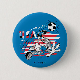 BUGS BUNNY™ Team USA Fußball Grafik Button